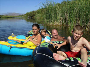 Jenny, Zach, Paul, Zach's friend Lane