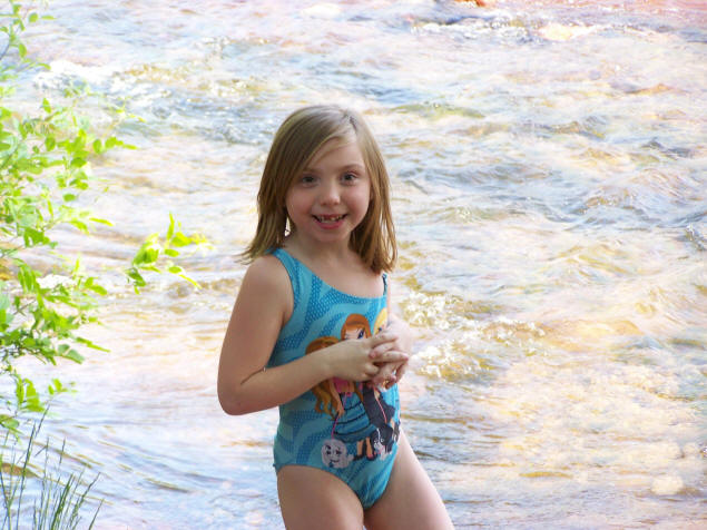 Cailey, about to take the plunge…or is she?