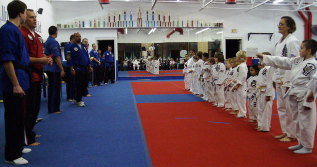 Instructors face off against students.