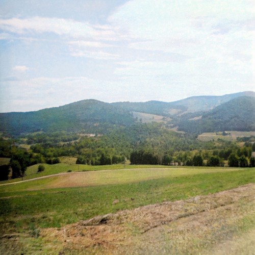 Typical scenery on the way to Lunenburg.