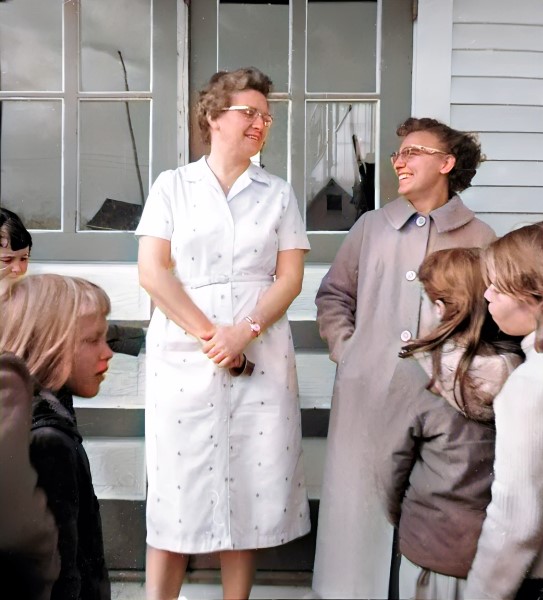 Mrs Howe and Mrs Casey