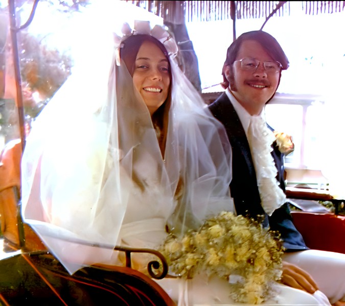 We make our getaway in a horse-drawn buggy.