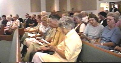 Some of the nearly hundred people who attended.