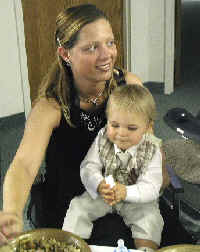 Even Zachary enjoyed himself, dancing to the music and filling himself with crackers and charming all the guests.