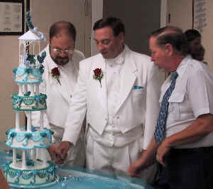 Our cake, custom-designed and baked by Ray Frye.