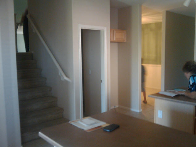 Back stairs and pantry