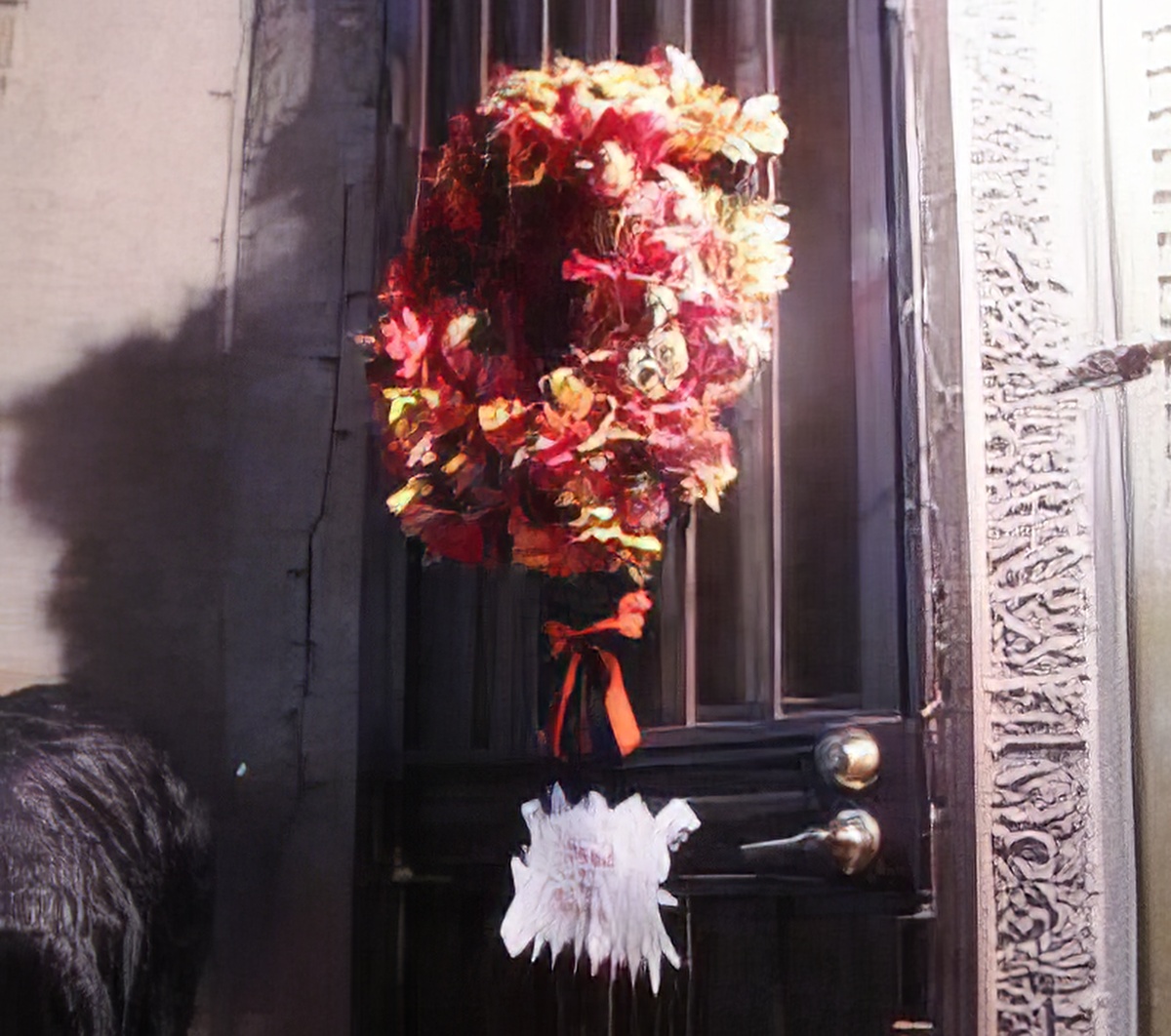 Michael's Halloween wreath.