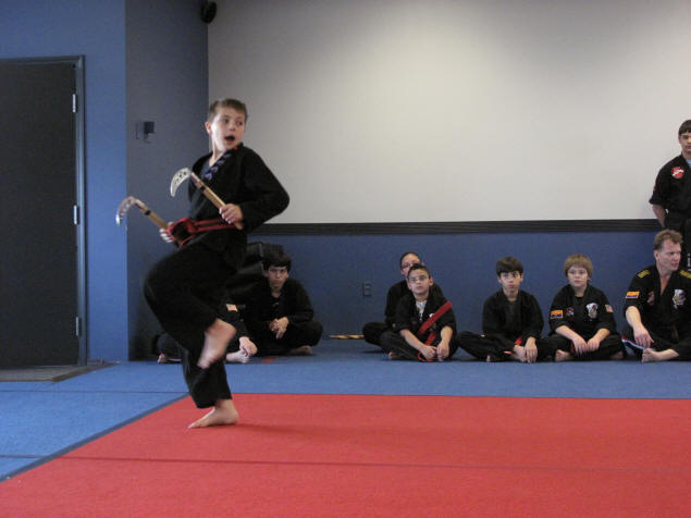 Zach performs his kada