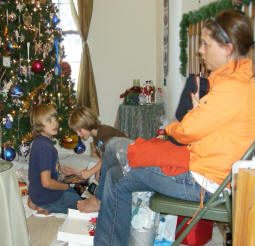 Zach, his friend Lane, and Aunt K-K.