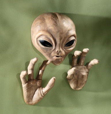 Alien coming through wall