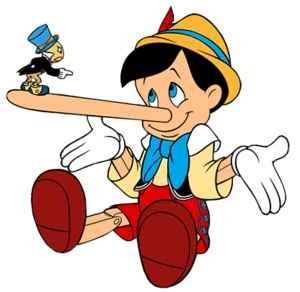 Pinocchio lying