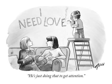 Just doing that to get attention