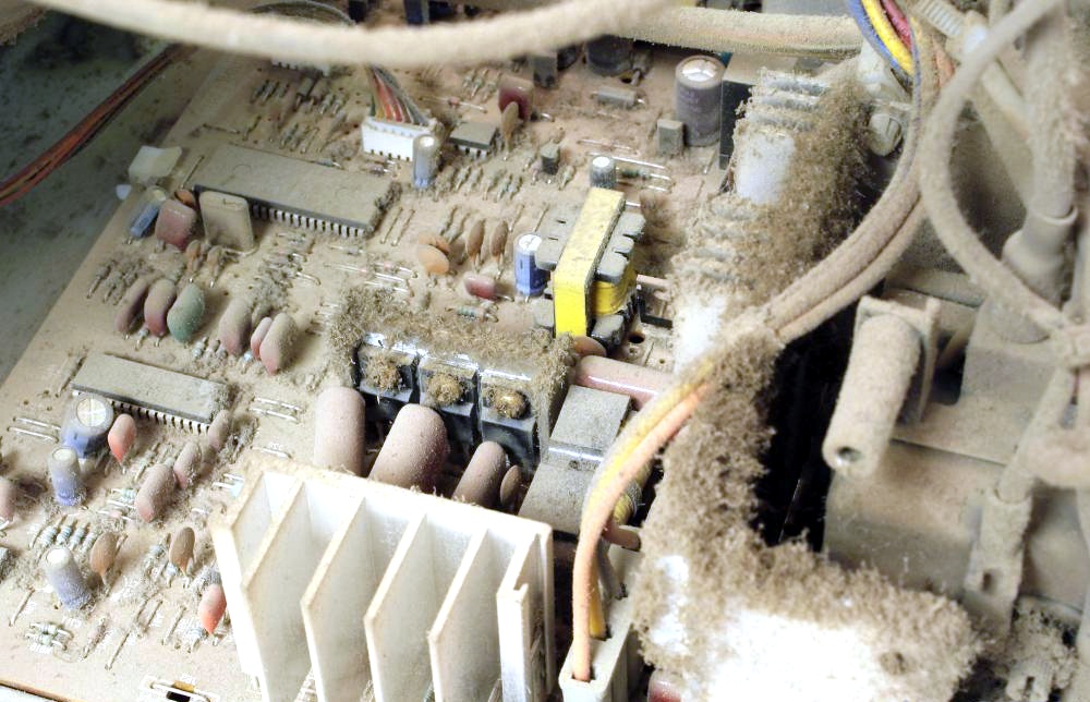 Dusty motherboard