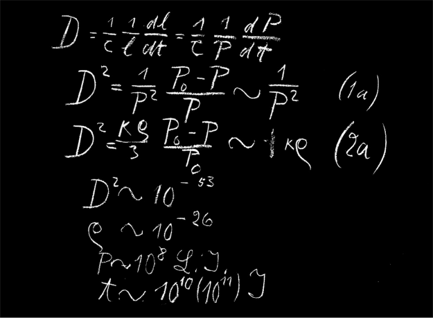 Einstein's blackboard: From clutter find harmony.