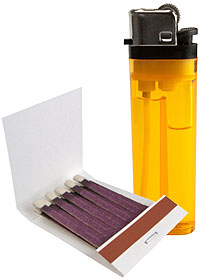 Matches or lighter