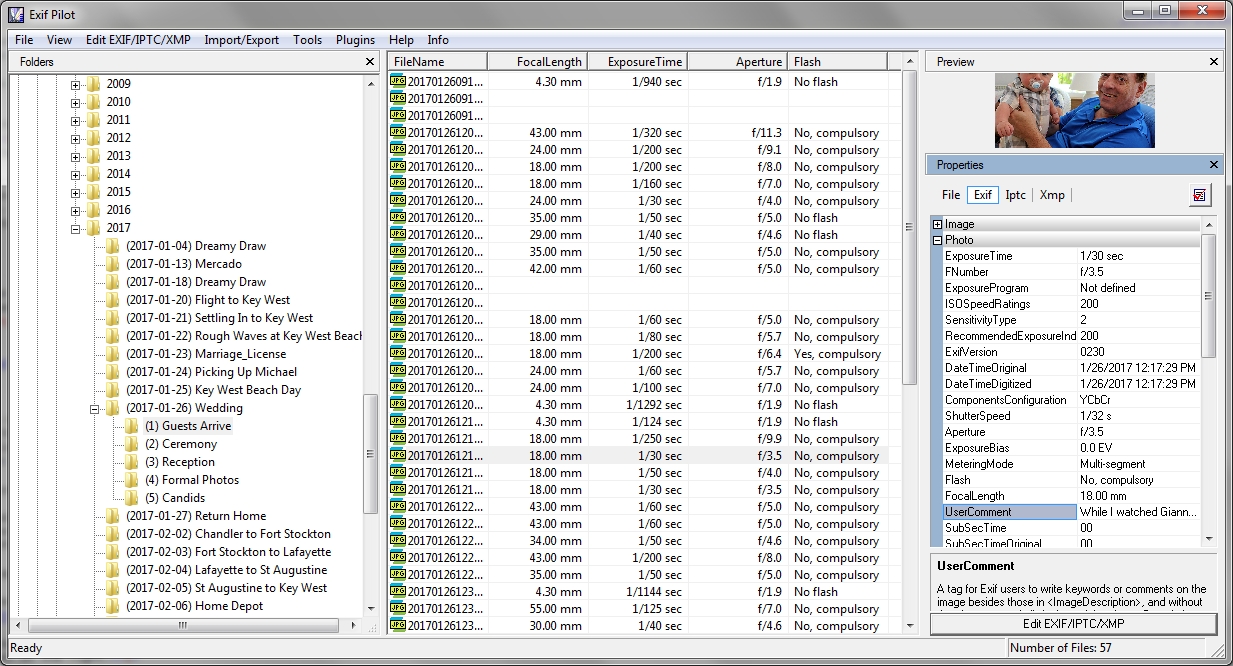 EXIF Viewing