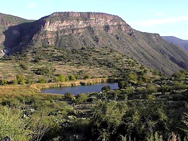 A 'tank' for cattle just outside the Fossil Springs Wilderness