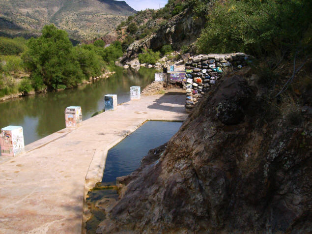 Main pool at Verde Hot Spring.