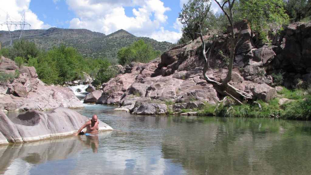 Your friendly blogger trying to swim upstream.