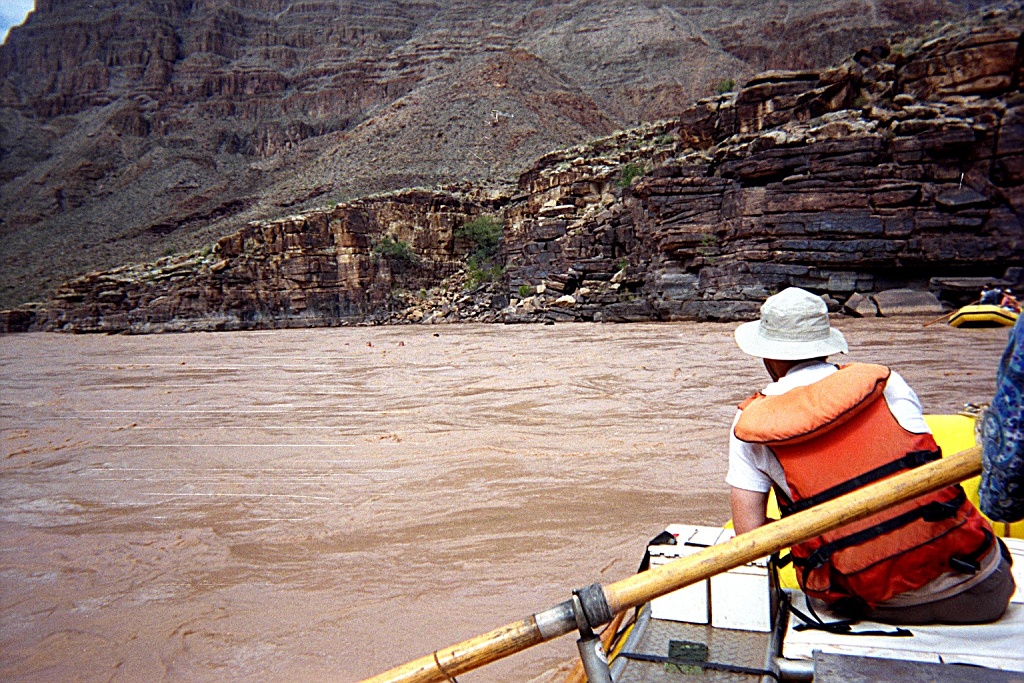 Mike tries rowing.