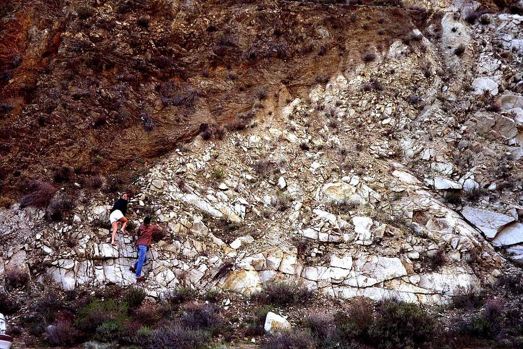 Jenny and Karen do a bit of climbing.