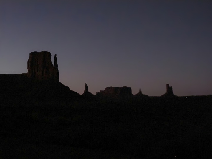 Monument Valley at Dusk.