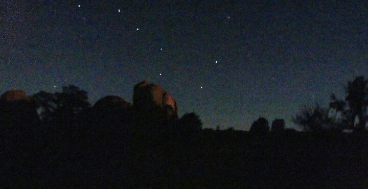 The Big Dipper over Monument Valley.