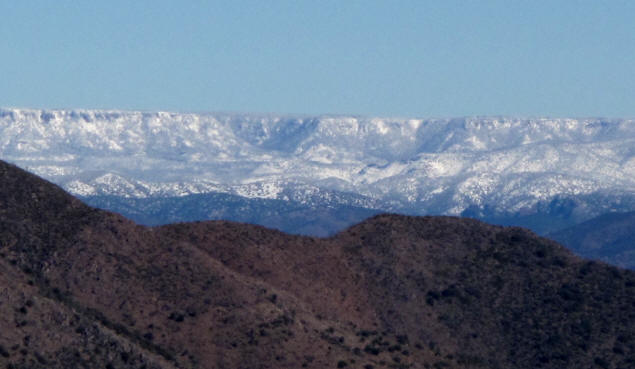 The Mogollon Rim after the snowstorm.