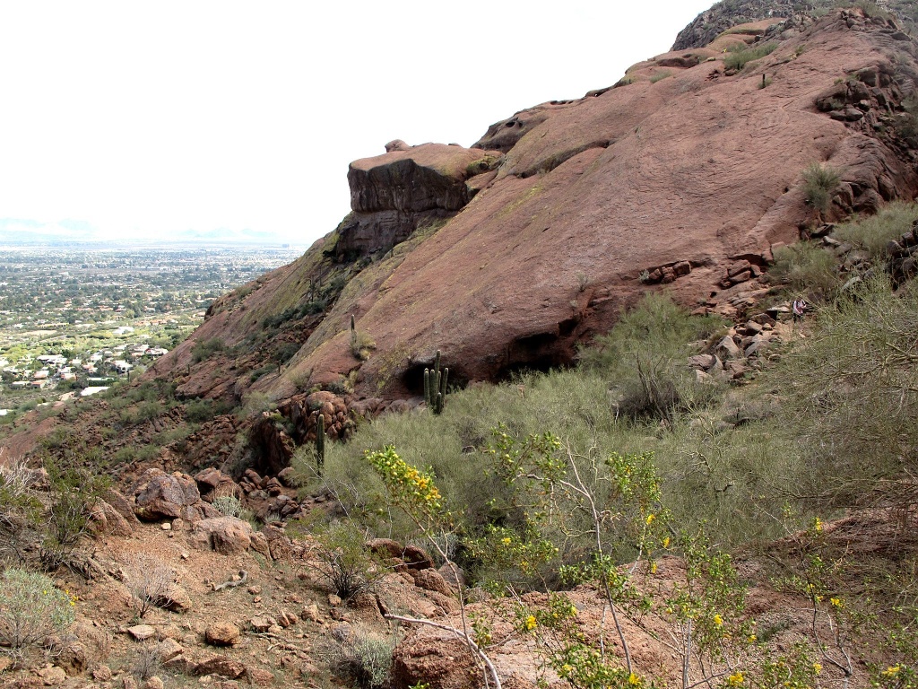 Granite slabs of Camelback Mountain.