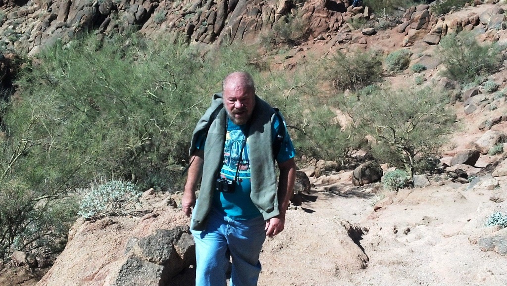 Your blogger on Echo Canyon Trail.