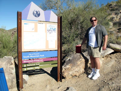 Willis and Michael at the trailhead.