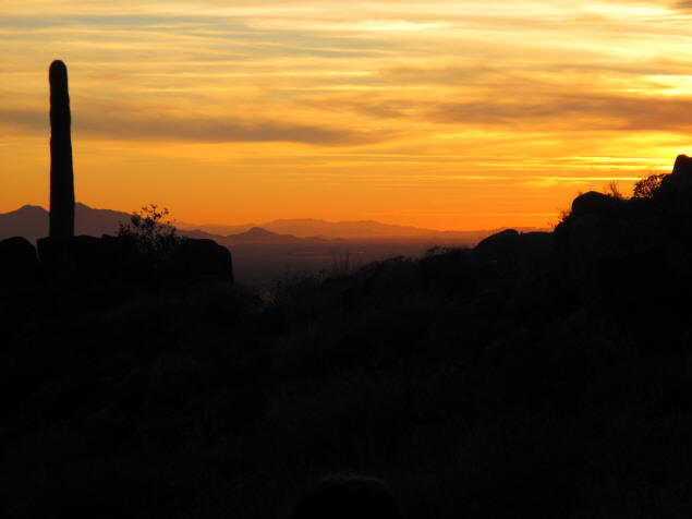 Sunset in the Superstitions.