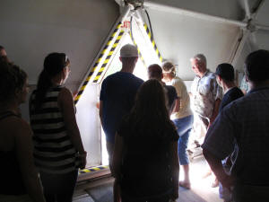Exiting the lung of Biosphere 2.