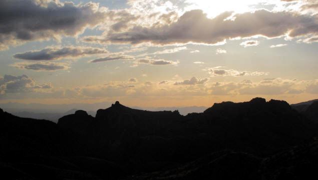 Pre-sunset over Mount Lemmon.
