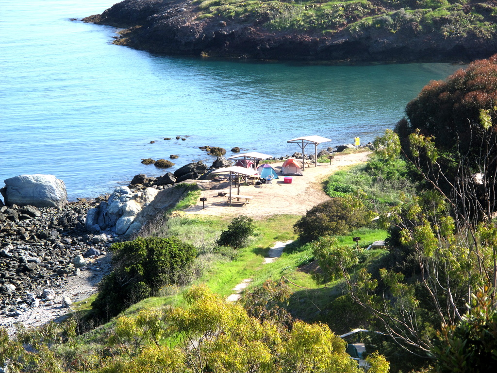 Our campsite at Two Harbors
