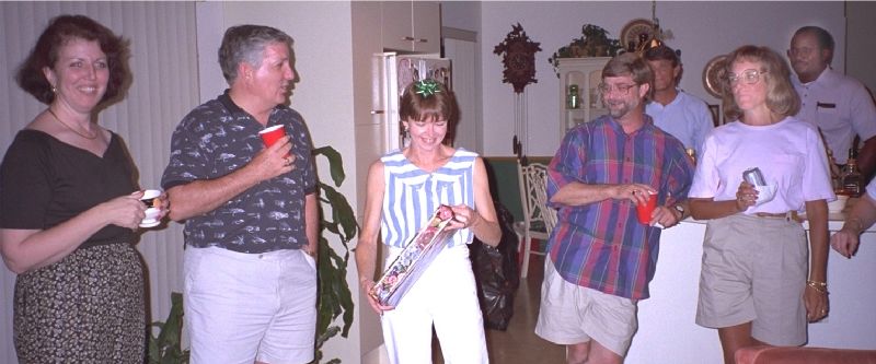 <b>Nancy, Frank (Nancy's husband?), Pam, Bobby, Danny, Kim, Thomas</b><br />If that's not Nancy's husband, I apologize&mdash;remember, this is the first and only time I met any of the spouses, except for Thomas wife (and Mary, of course!)