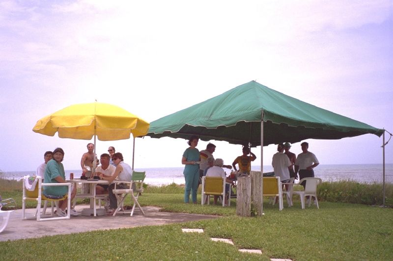 <b>Next day outside Nancy's beach house</b>