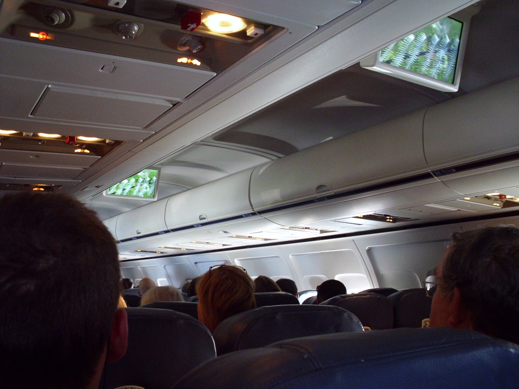 Passengers with window seats cannot watch the in-flight movies.