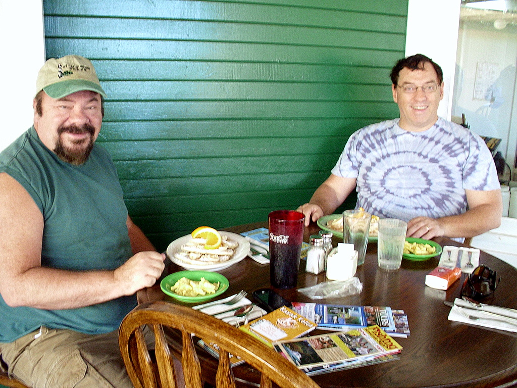 The happy travelers have been served.