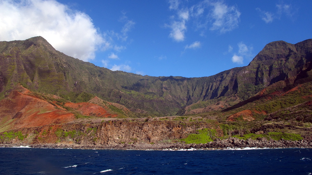 The Na Pali coast.