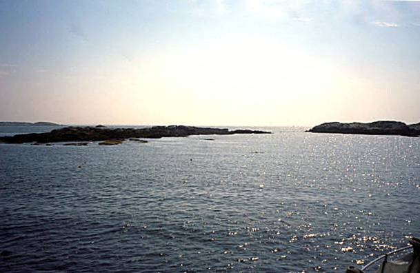 Off the coast of Kittery, Maine.