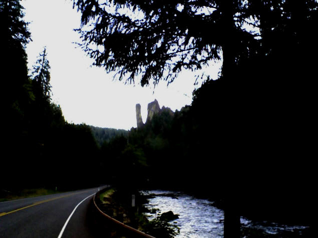 Twilight in the Cascades.