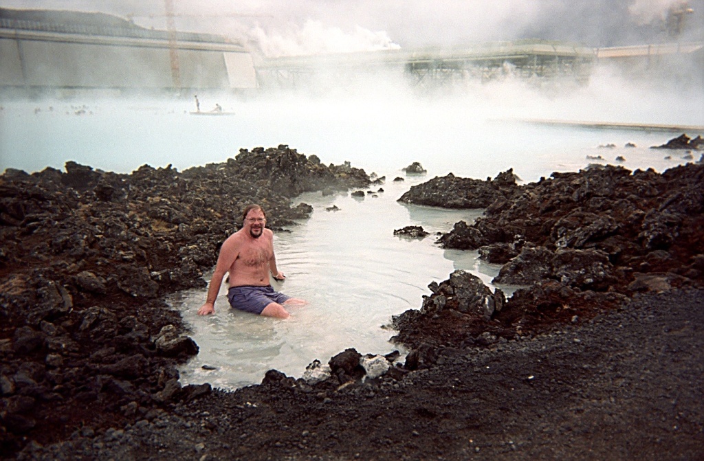 The Author, soaking.