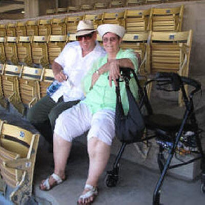 Michael and Surya in Loge Level section 115.